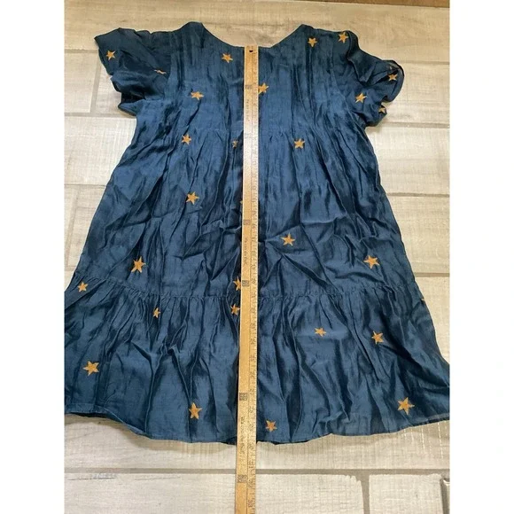 Tularosa Carson Smock Dress‎ with Embroidered Stars Small - Picture 4 of 5